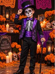 Tween Boys Costumes - Violet Purple - View 1
