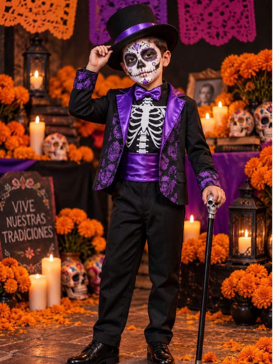 Tween Boys Costumes - Violet Purple - View 1