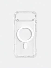 1pc 5-Style Optional Contrast Border Magnetic Large Window Transparent Phone Case, Ins Minimalist Phone Case, Built-In Magnetic Ring Supports Wireless Charging; Covers, A Style Transparent Border / B Style Light Pink Border / C Style Vibrant Orange Border / D Style Classic Black Border / E Style Light Gray Border, Raised Lens Full Coverage Anti-Drop Soft Shell, Minimalist Versatile Fashion Phone Case, Suitable For Personal Use, Birthday Gift Choice; Compatible With IPhone Case - Multicolor - View 43