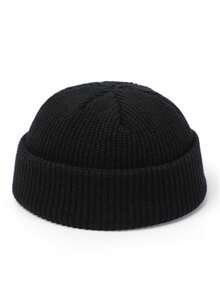 1pc Solid Color Casual Knit Fabric Beanie Hat Autumn Winter Essential Skull Cap Warm Unisex Couple Gift - A - View 14