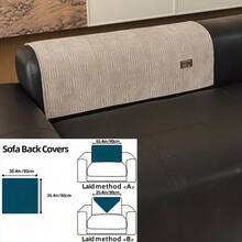 1pc Minimalist Lantern Pattern Textured Sofa Cushion Cover, Non-Slip Washable Sofa Protector, Suitable For Pet Owners And Home Use, Neutral Modern Style Furniture Cover, Durable Living Room Apartment Home Decor Fabric Cover, Multiple Sizes Available - Mocha Brown - View 10