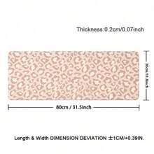 1pc Light Pink Leopard Pattern Faux Leather Desk Pad, Waterproof Oilproof Large Extended Leather Mouse Pad, Computer Keyboard Desk Mat For Work Gaming Study Table Decor - View 15
