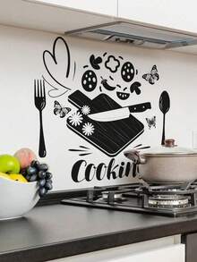 1 buah Stiker Dapur PVC, Stiker Dinding Grafis Slogan Modernis untuk Renovasi Dapur, Stiker, Stiker Dinding, Stiker Vinyl untuk Dekorasi Rumah, Item Dekorasi Musim Semi untuk Menyegarkan Rumah Anda, Stiker Dekorasi Rama, Hadiah Ulang Tahun, Wisuda, Dekorasi Dapur - Beraneka warna - View 8