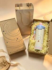 1PC 600ml Gift Box Vacuum Stainless Steel Insulated Tumbler, Cute Pattern Cold Water Cup, With Portable Lanyard, Washable, Hot And Cold Use, Suitable For Office And Camping, Birthday Gift Water Cup, Christmas Gift Item - Multicolor - View 10