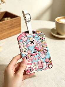Passport Holder, Luggage Tag, Creative Illustration, Multiple Card Slots And Compartments, Cute Passport Case, Travel Accessories - Multicolor - View 6