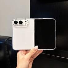 بطانية هاتف شفاف من مادة PC مقاوم للاصفرار ومقاوم للصدمات متوافق مع Apple Duo، تصميم قشرة صلبة جديد - شفاف - مشاهدة 9