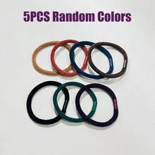 Autumn/Winter Chenille Plush Hair Scrunchies, High Elasticity Durable Hair Ties, Simple Non-Damaging Hair Bands - Multicolor - View 10