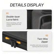 Portable Hard Shell Storage Bag, Compatible With DJI Osmo Action 5 Pro Action 4 Action 3, Shockproof Protective Travel Storage Bag With Customized Foam Cutout, Mesh Pocket And Handle, Suitable For Camera Accessories, Only Storage Bag Included - View 4