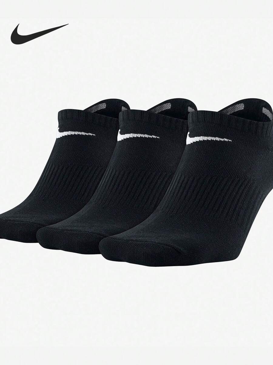 Nike Breathable Casual Training Low-Cut Socks 3 Pairs Unisex SX4705-001 - SX4705-001 - View 1