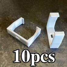 10-2pcs Power Socket Mounting Bracket, Socket Fixer, Power Strip Holder, Plug Storage Rack, Wall-Mountable With Drill Holes, Surge Protection Bracket, Sturdy Socket Organizer, Suitable For Home And Office Cable Management System, Space-Saving Storage And Fixing Device - Multicolor - View 14