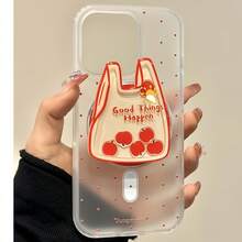 Grip Magnetik Ponsel Bentuk Tas Belanja Lucu dengan Shaker, Dudukan Ponsel MagSafe Apel Mengambang yang Bisa Digoyang, Stand Ponsel Portabel Lipat - MultiWarna - View 3