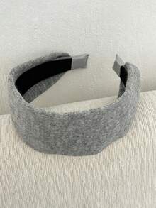 1pc Autumn/Winter Wide Knit Headband High Crown Hair Hoop Daily Wear Women's Hair Accessory - Multicolor - View 4
