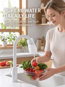 20/60/100 buah Kartrid Filter Keran, Kapas Penyaring Serat Halus Ultra, Penyaringan Sedimen Anti-Percikan, Dengan Pengait dan Perekat Tetap, Selongsong Filter Pemurni Air Kompak, Cocok Untuk Wastafel Dapur, Wastafel Kamar Mandi, Keran Rumah - View 1