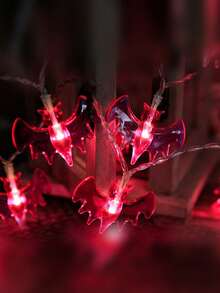 LED Red Bat String Lights, Halloween Festival Decoration Lights, Suitable For Holidays, Parties, Gatherings, Games, Scene Decor Lighting, Halloween Atmosphere Colorful Light Strings - String Lights - View 8
