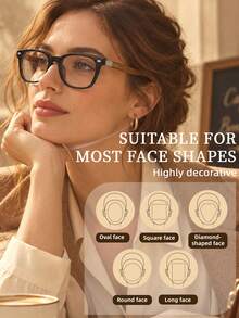 Blue Light-Blocking Glasses Featuring A Modern, Minimalist Design And An Included Case; They Reduce And Filter Screen-Emitted Blue Light, Making Them Ideal For Computer Users, Indoor Office Work, And Short-Term Outdoor Use. - Glasses [Vintage Style] - View 10