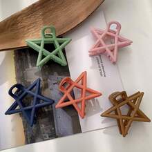 2 Packs Five-Star Hair Claw - Multicolor - View 6