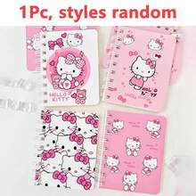 1/2/4pcs Cute Hello Kitty Spiral Notebook A7 Pink Cartoon Kitty Print Coil Diary, Portable Ruled Writing Journal, Adorable Stationery Notebook, Suitable For Girls Teenagers School Office Supplies - A - View 9