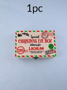 Custom Christmas Eve Keepsake Box, Personalized Rustic Wooden Memory Box For Home Decor, Festive Name Storage Case, Customized Name Holiday Gift Box, Customizable Seasonal Keepsake For Christmas Party Display, Christmas Party Decor, Merry Christmas - Style I - View 18