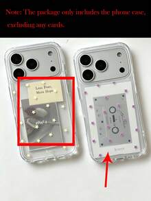 Yellow Star Transparent Phone Case, Compatible With IPhone 18 Pro Max, 17 Pro Max, 17 Pro, 17, 16 Pro Max, 16 Pro, 16, 15 Pro Max, 15 Pro, 14, 15, 16 Plus, 11, 15, 14, 13, 17, Cute Minimalist Transparent Soft Shell, Suitable For Girls And Women, Can Be Used As A Gift. - Yellow Star - View 4