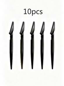 30/24/10/5/3/1pc Brown Razor Set, Exfoliating Hair Removal Tool, Body Hair Trimmer & Facial Care Kit, Suitable For Travel And Bedroom, Affordable Makeup Beauty Tool, Travel Essential - Multicolor - View 12