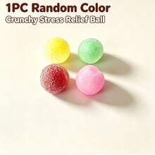 1pc Fructose Ice Cream Handmade Squishy, Shapeable Sound-Making Stress Ball, Soft Squeeze Toy, Suitable For Adults - Multicolor - View 8