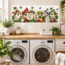 Birdhouse Garden Cabinet Decals Farmhouse Kitchen Backsplash Sticker Bird Flower Wall Decor Home Sweet Home Decoration - Christmas Wall Decals - View 4