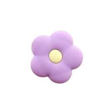 Adhesive Silicone Phone Stand, Ins Floral Pattern Collapsible Air Cushion Phone Holder, Portable Slouchy Phone Grip Ring, Desktop Support, Cute Phone Back Support, Suitable For Smartphones - Multicolor - View 4