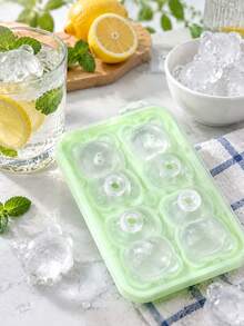 1pc 4-Cavity/1-Cavity Cute Teddy Bear Ice Mold, Flexible Silicone Ice Tray, Suitable For Freezer - Multiple Styles - View 10
