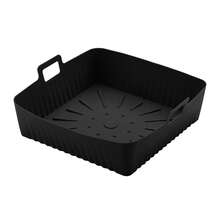 Silicone Baking Tray For Air Fryers, Square Silicone Air Fryer Liner, Reusable Silicone Air Fryer Liners, Air Fryer Accessories, Suitable For Outdoor Picnics, Home Kitchens, RV Kitchens, And Restaurants; Oven Accessories, Baking Tools, And Home Kitchen Accessories. - View 8