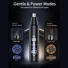 1 buah Alat Cukur Bulu Hidung LED Isi Ulang 150mAh, Alat Cukur Bulu Telinga dan Hidung Elektrik Dua Kecepatan, Cocok untuk Pria di Rumah dan Saat Bepergian - beraneka warna - View 6