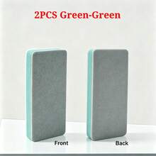 Double-Sided Magic Glass Cleaning Block, Bathroom Shower Mirror Car Window Stubborn Limescale & Water Stain Remover, Scratch-Free Cleaning Sponge Scrubber For Home Use - One Size - View 6