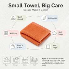 Handuk Wajah 40/6/12/24 pcs, Kain Wajah Super Lembut Ramah Kulit, Cocok untuk Kulit Sensitif, Ukuran Kecil 10x10 Inci, Kain Pembersih Riasan yang Dapat Dicuci Ulang dan Digunakan Kembali, Mudah Dibilas, Kain Pembersih Wajah Multicolor - MultiWarna - View 4