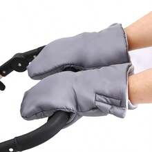 Winter Windproof Baby Stroller Gloves, Ultra-Thick Warm Windproof Gloves, Suitable For Stroller Accessories, Windproof Gloves With Hook And Loop (Gloves Only). - Stroller Winter Accessories - View 5