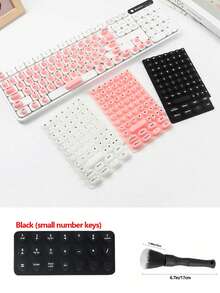 1 Set Of Keycaps For Mechanical Keyboard/Standard Keyboard, Suitable For Long Nails Typing Tool, Nail Art Typing Stickers, Transparent Silicone 3D Keycap Stickers, Nail Art Typing Device, Protect Long Nails, Silicone Keycaps, Keyboard Stickers, Universal Keyboard Nail Art Keyboard Film, Suitable For Laptop, Desktop Computer And Other Office Equipment Typing And Gaming, Laptop Small Keyboard - View 12