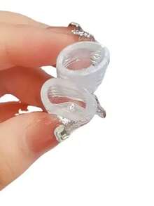 50pcs/Pack Soft Silicone Anti-Friction Elastic Breathable Toe And Finger Protectors - Clear - View 4