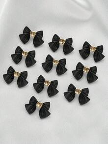 6pcs/Pack Bowknot Classical Elegant Metal Buttons, Decorative Hand-Sewn Buttons For Coats, Sweaters, Suits, Uniforms, School Uniforms, DIY Bags, Gift Boxes, Gift Crafts Accessories - Multicolor - View 2