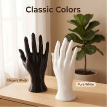 1pc Artistic Hand-Shaped Jewelry Display Stand, Realistic Palm Design Jewelry Holder With Stable Base, Exquisite Gift, Jewelry Display Desktop Ornament - Multicolor - View 6