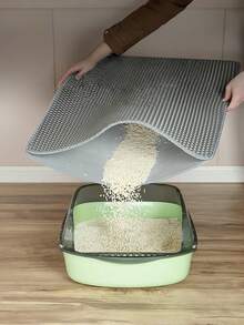 Universal Pet Litter Mat, Gray Double-Layer Honeycomb EVA Mat, Anti-Leak And Anti-Seepage, Waterproof And Non-Slip, Cat And Dog Cleaning Accessory - Multicolor - View 11