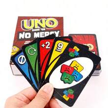 1 Box Splendor Official Ruthless Tabletop Card Game, Suitable For Team Gatherings, Can Be Used As Toy, Birthday Gift, Halloween/Christmas Gift, Christmas Stocking Filler. Official UN/O Ruthless Card Game, Christmas Gift, Stocking Filler, Christmas Gift - Multicolor - View 1