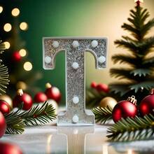 21cm/8.27in Silver Letter Light Home Decor, Wedding Birthday Party Proposal Decoration Letter & Number Light, Girls Dorm Room Decoration Light, Letter Light Sign - Warm white light - View 20