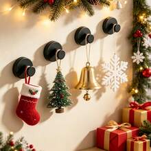 Strong Self-Adhesive Wall Hook, Towel Hook, Key Hook, High-Strength Towel Hook, Kitchen Utensil Storage Hook, No Drilling Required, Plastic Material, Suitable For Modern Home Storage Hook, Practical Hook Design, Christmas Wreath Hook - View 8