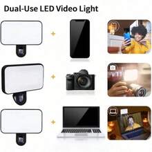 LED Fill Light, Rechargeable Phone Selfie Light, Computer Video Conference Light, Portable Mini Light, Gift, Lighting, LED Night Light, Atmosphere Light, Happy Birthday, Room Light, Room Decoration, Bedroom Decoration, Party Supplies, Home Decor - Fill Light - View 8