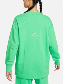 Sweatshirt Leher Bulat French Terry Ukuran Besar Nike untuk Wanita FN1898-363 - FN1898-363 - View 2