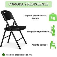 Folding Chairs - Black - View 7