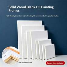 1pc Cross-Border Oil Painting Frame Pure Cotton Canvas Inner Frame Hand-Painted DIY Handmade Acrylic Gouache Watercolor Oil Painting Frame - Painting Frame - Birthday Gift - Art - Holiday Gift - Multicolor - View 3