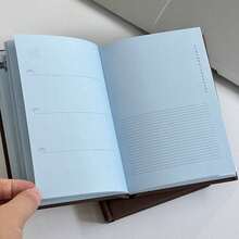 1pc Strawberry Chocolate A6 Notebook, Minimalist Pure Pink Pocket Diary, Suitable For Daily Recording And Planning Management, Perfect For School, Office, Travel, Journaling, Goal Setting And Creative Writing, Great Gift For Women, Girls, Students And Friends - Multiple Styles - View 11