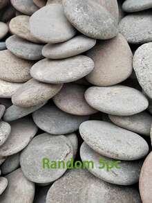 20 Flat Painting Rocks, Paintable River Rocks, 1-3 Inches, Painting Stones, Flat Painting Rocks, For Outdoor, Garden, Home, DIY Projects, For Acrylic, Watercolor Or Marker Painting, Great For Aquariums - Multiple Styles - View 10