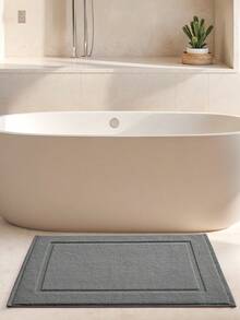 DAJIANG 1-Piece Dark Grey Classic Luxury Bathroom Mat/Towel Set - Absorbent Cotton Hotel Spa Shower/Bathtub Mat [Non-Bathroom Rug] Door Mat Kitchen Mat/Carpet Home Decor Holiday Decorations Room Entrance Rug Hallway Rug, Fall/Winter Bedroom Decor Fall Decor Rug, Halloween And Thanksgiving Decorations - Dark Grey - View 4
