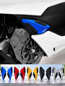 Motorcycle Rear Passenger Foot Pegs PCX160 PCX125, 1 Pair Enlarged & Widened CNC Aluminum Alloy Rear Foot Pegs With Anti-Slip Rubber Pads, Passenger Footrest Pads, Scooter Motorcycle Modification Replacement Parts - A - View 3