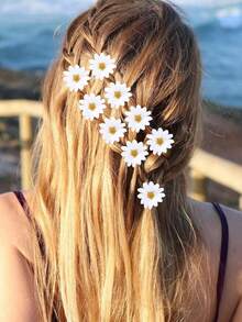 White Daisy Artificial Flowers, Fake Daisy Heads, Spring Wildflowers, Suitable For Party Decoration (Vase Not Included), Valentine's Day, Birthday Gift, Graduation Ceremony Gift, Autumn Decoration - Daisy - View 11